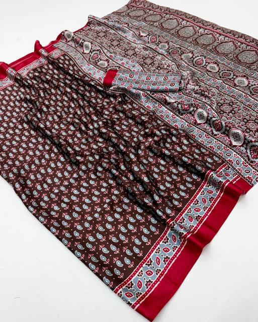 Rajtex Pure Ajrakh 037 Cheap saree wholesaler in Hyderabad